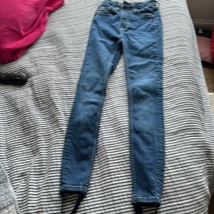 Free People high waist stirrup Jeggings. Super stretch size 24 waist.